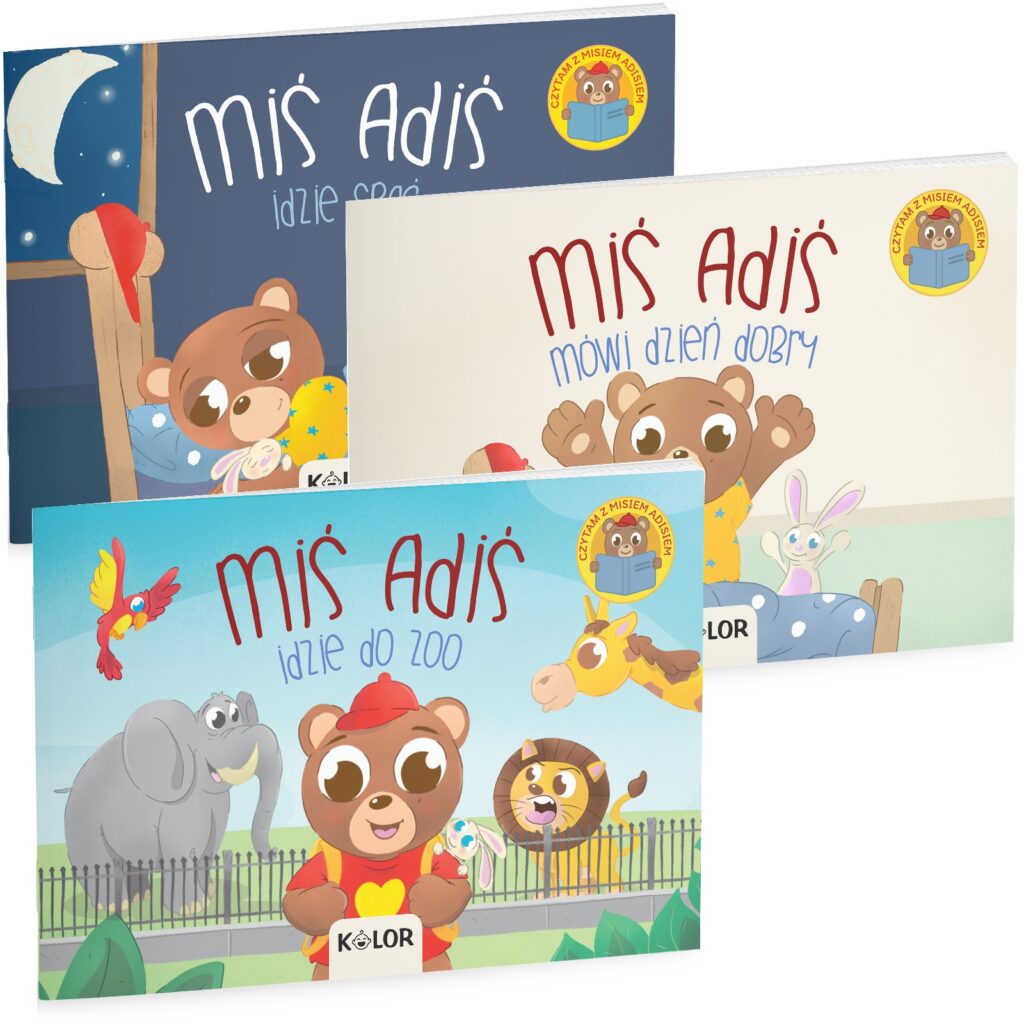 Zestaw XXL - pakiet 3 książeczek Miś Adiś